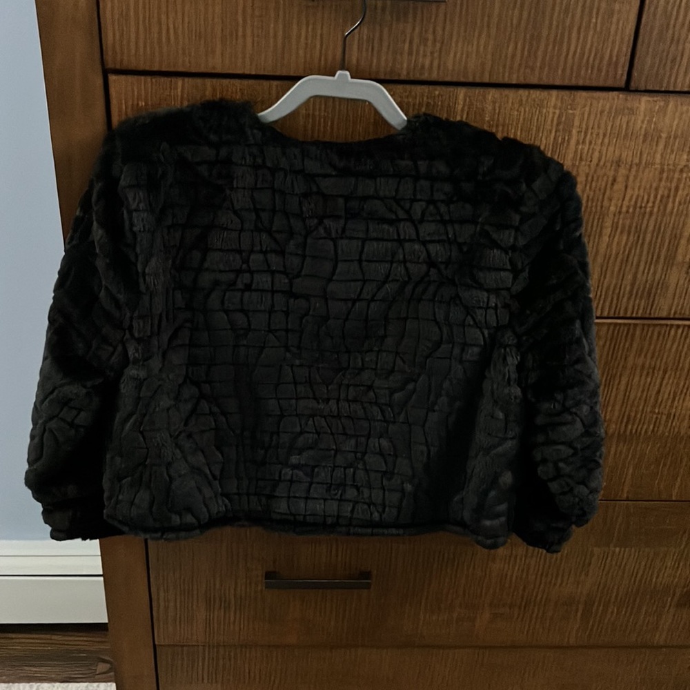 Calvin Klein Black Teddy Jacket - Picture 2 of 3